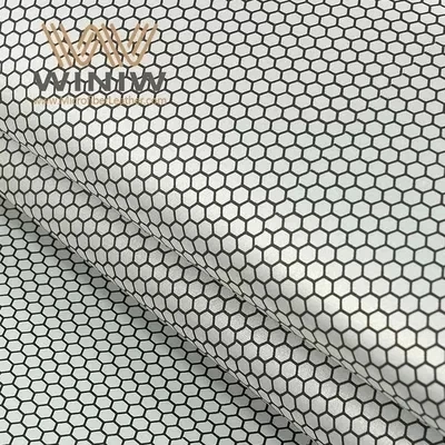 Honeycomb Mẫu bóng đá Faux Fabress Vật liệu bằng da nhân tạo